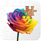 Puzzle de roses icône