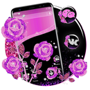 Purple Rose Launcher Theme APK