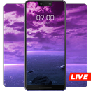 Purple sky on the sea live wallpaper APK