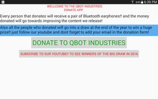 Qbot Industries Donate App постер