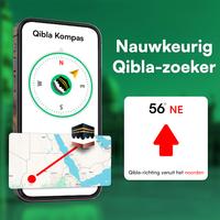 Kompas - Qibla Richtingskompas-poster