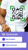 Scanner de code QR-code-barres Affiche