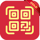 QR Code & Barcode Scanner Gold أيقونة