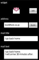 Quick Mail  Create mail widget capture d'écran 2
