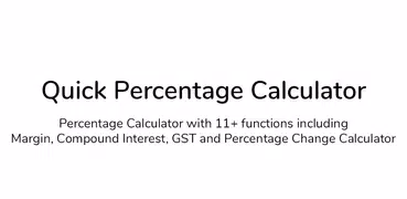 Quick Percentage Calculator