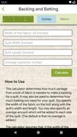 Quilting Calculators capture d'écran 3