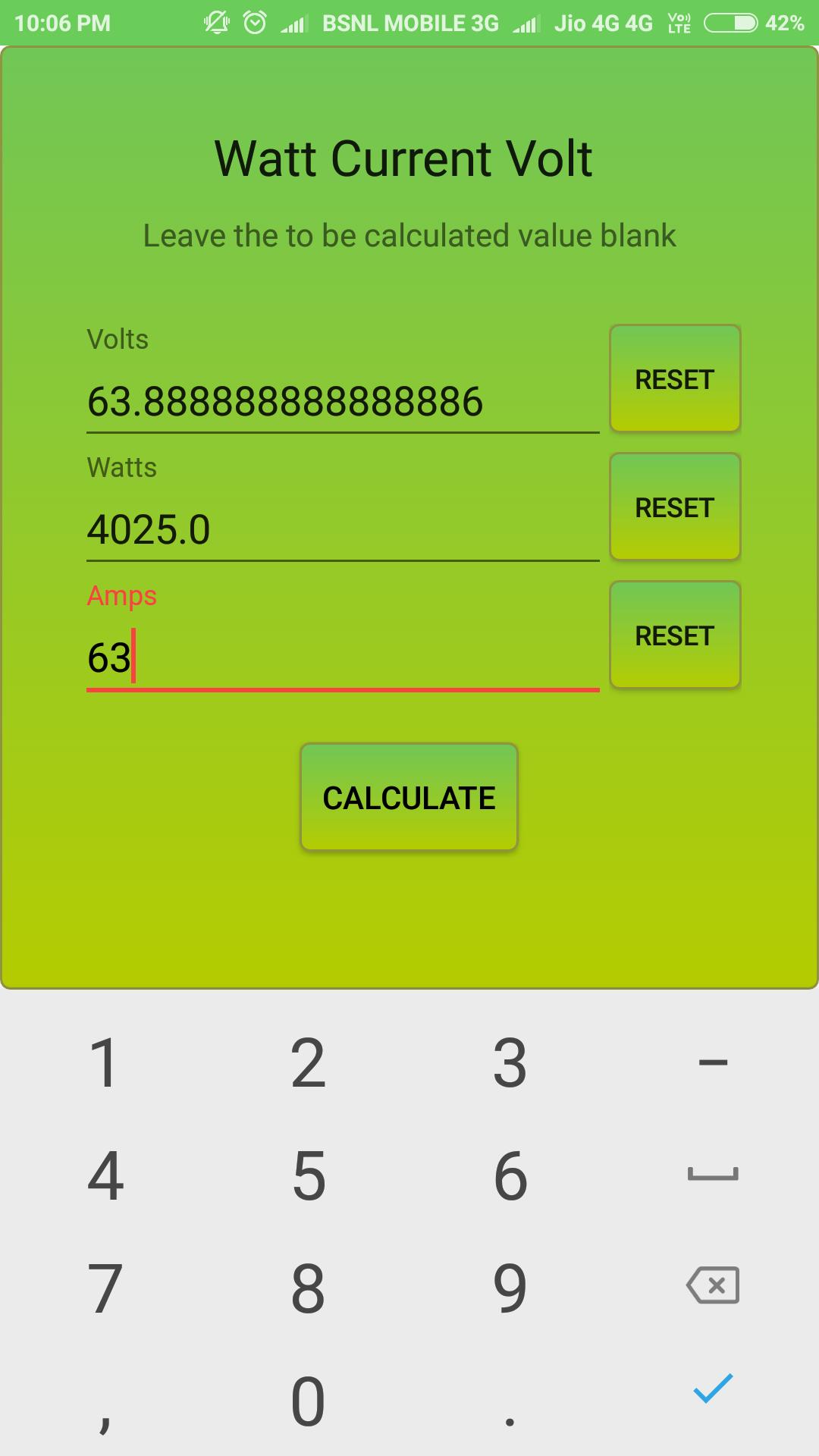 Volte Ampere Watt calculator APK voor Android Download