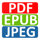 Document Widget PDF JPG EPUB icône