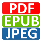 Document Widget PDF JPG EPUB иконка