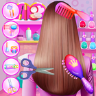 Hair Salon and Dress Up Girl Zeichen