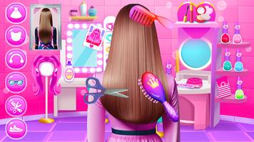 Hair Salon and Dress Up Girl Plakat