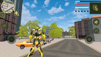 Golden Robot Car Plakat