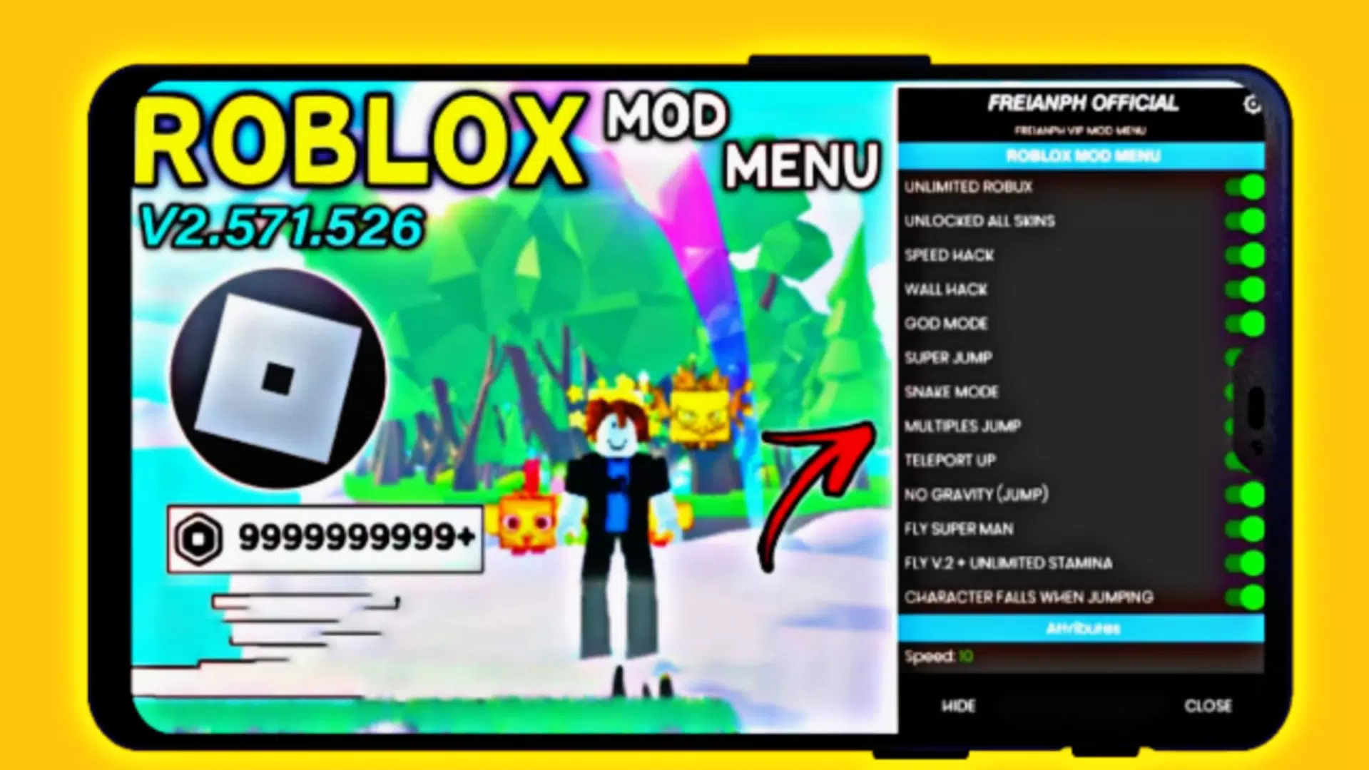 MOD MENU ROBLOX!! O MELHOR MOD ATUALIZADO  COM ROBUX INFINITO E VÁRIAS  FUNÇÕES!! 