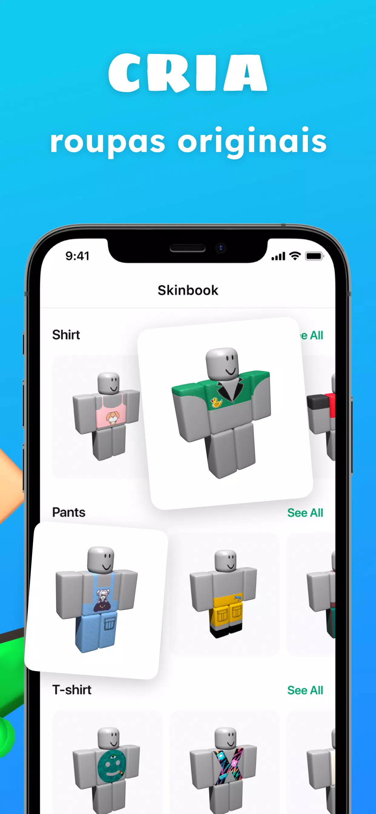 Skins & roupas de jogo Roblox na App Store