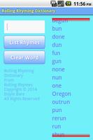 Rolling Rhyming Dictionary Screenshot 2