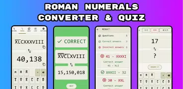 Roman Numerals Converter /Quiz