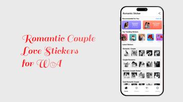 Romantic Love Heart Stickers Affiche