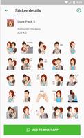 💕 WAStickerapps - Romantic Stickers for Whatsapp capture d'écran 2