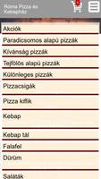 Róma Pizza és Kebapház capture d'écran 3