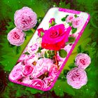 Pink Rose 4K Live Wallpaper icône