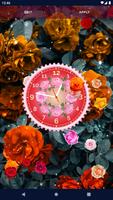 Rose Clock 4K Live Wallpaper imagem de tela 3