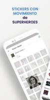 Stickers con movimiento Superheroes WAStickerApps الملصق