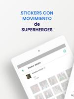 Stickers con movimiento Superheroes WAStickerApps تصوير الشاشة 3