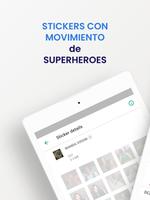 Stickers con movimiento Superheroes WAStickerApps スクリーンショット 3