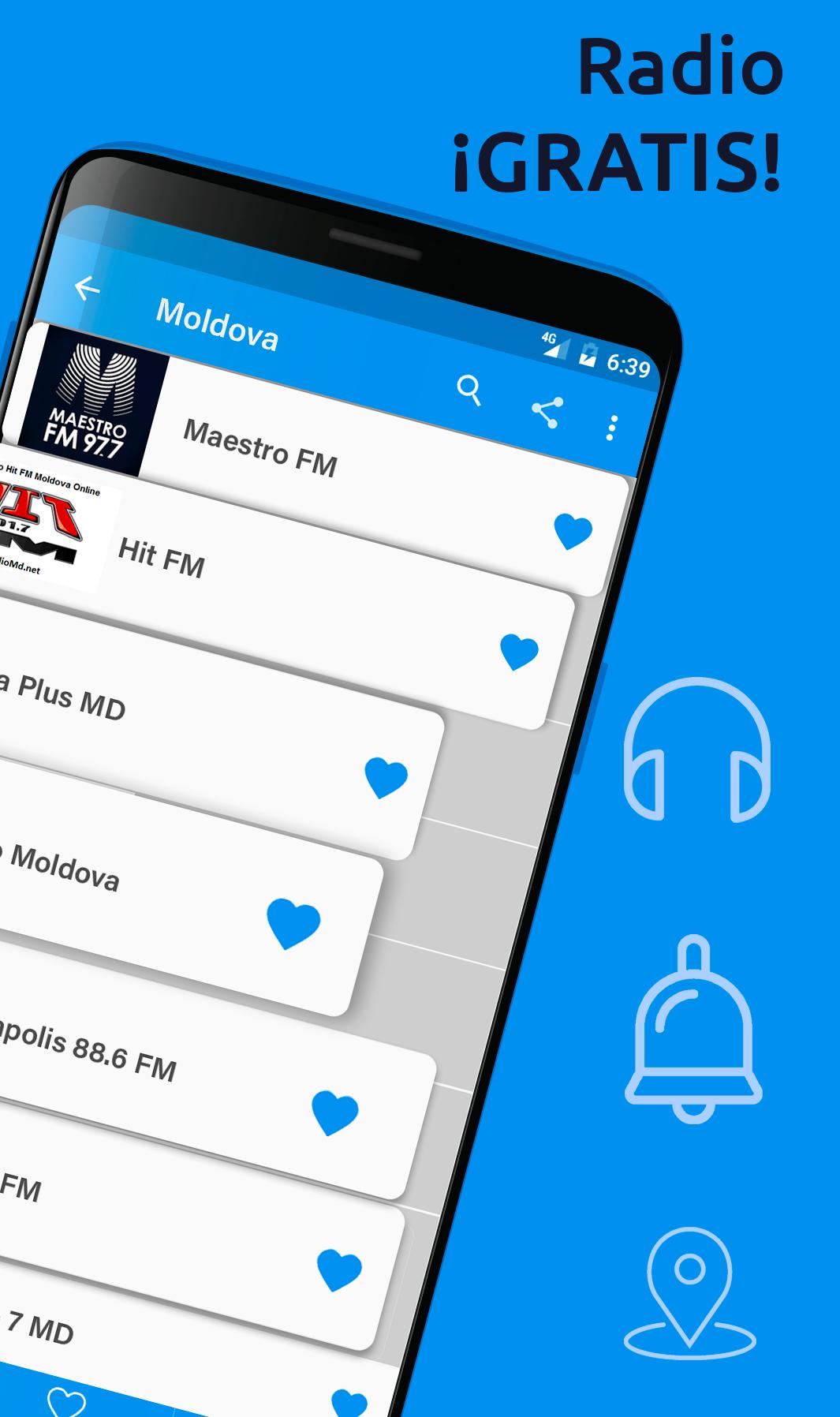 Descarga de APK de Radio Moldavia Gratis Online - Emisoras FM para Android