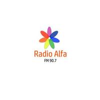 RADIO ALFA 90.7 MHz. Affiche