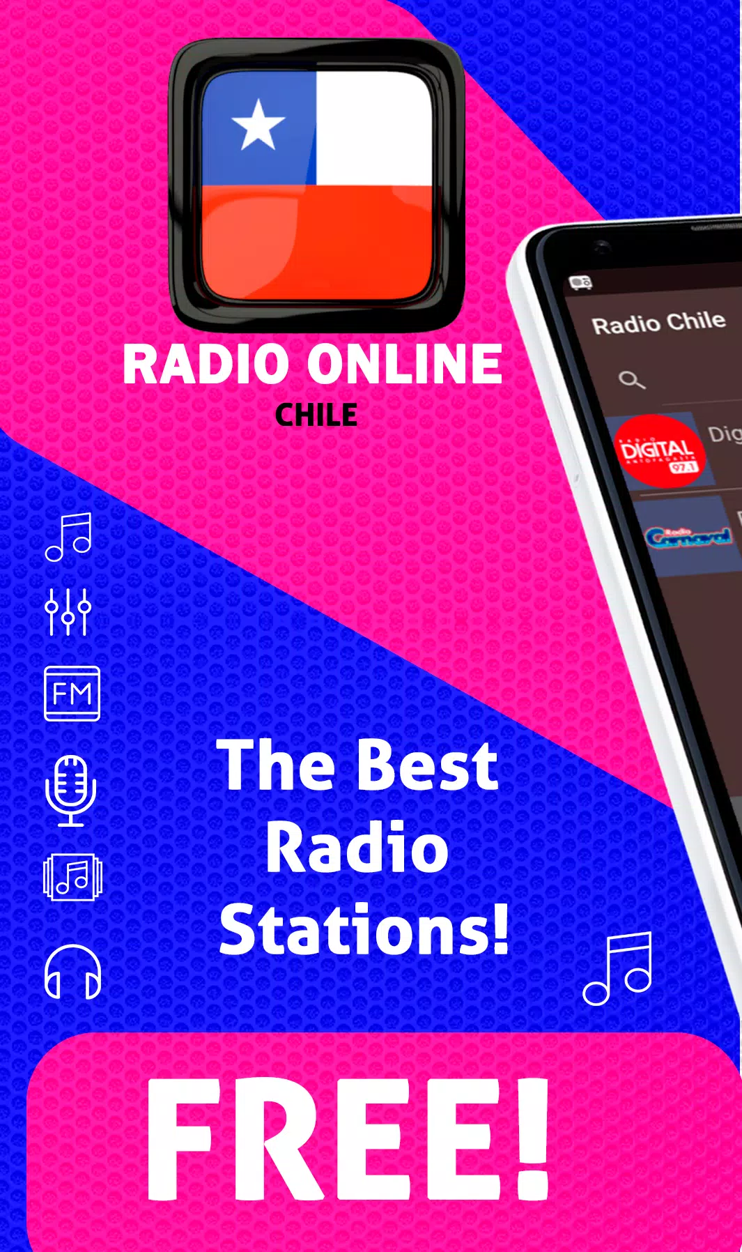Descarga de APK de Radio Online Chile - Radios Chilenas AM FM Gratis para  Android