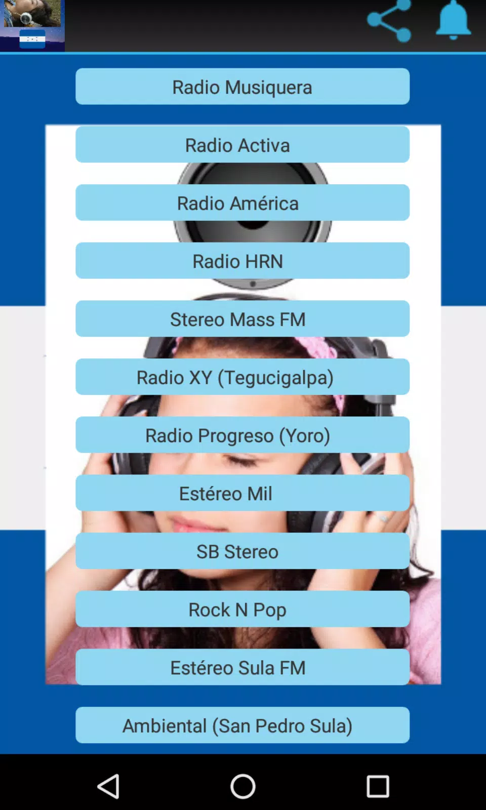 Descarga de APK de Radio musiquera de Honduras gratis para Android