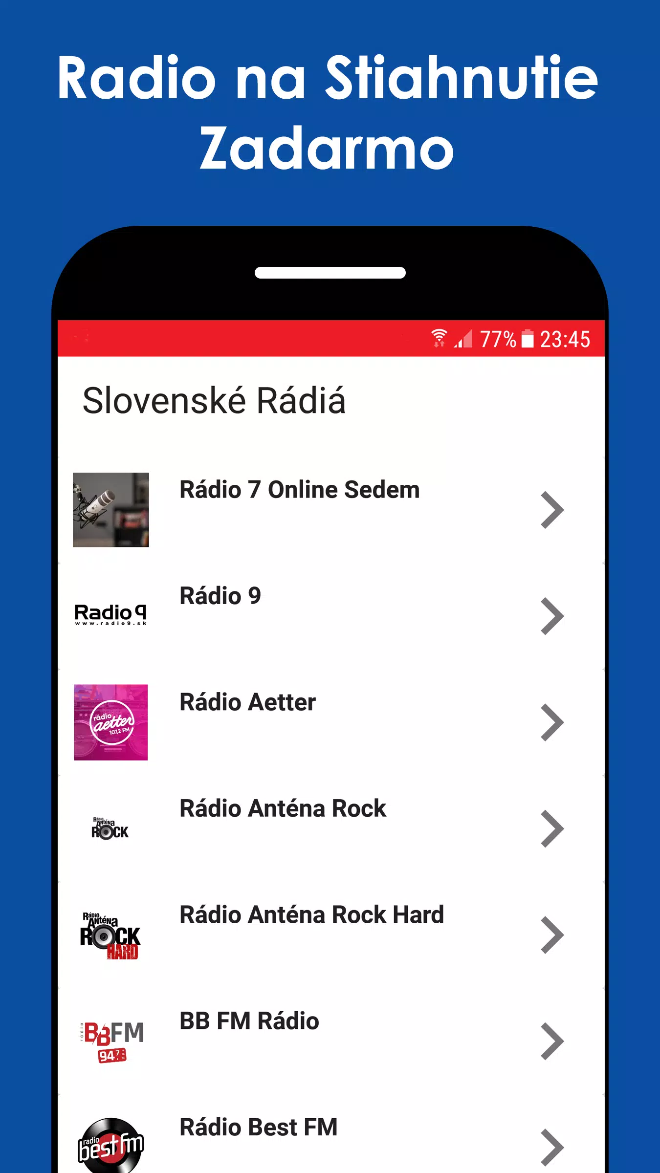 Slovenské Rádia Online - Internetove Radio Zadarmo APK for Android Download