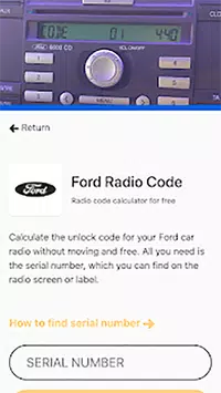 Descarga de APK de Radio Code ALL Generator - Ford VW Renault Honda para  Android