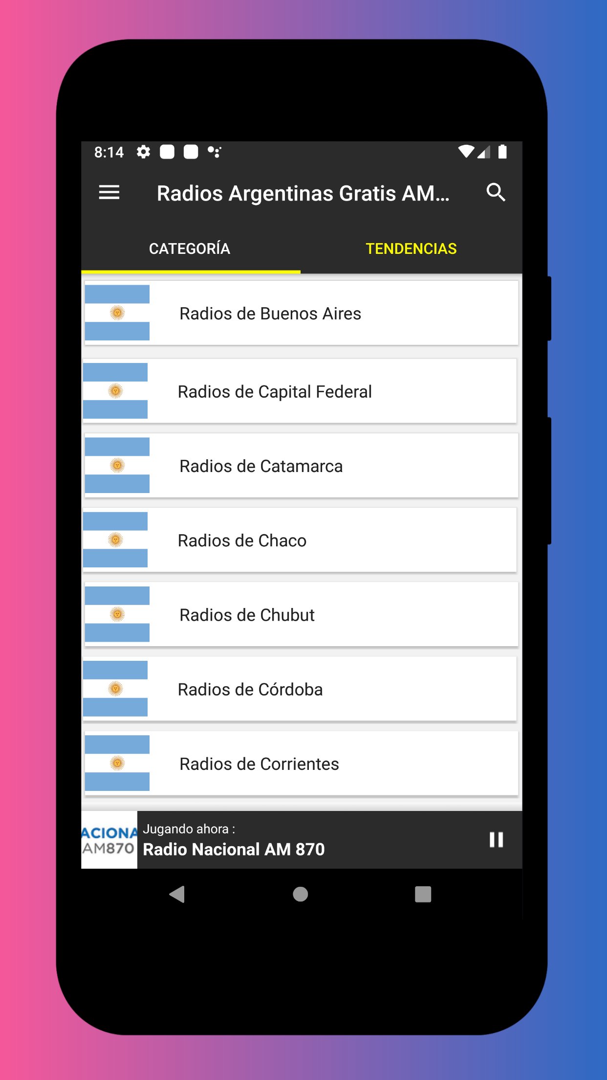 Download do APK de Radios de Argentina en Vivo AM para Android