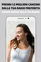 Radio Radio 104.500 FM Roma Gratis Listen Online Affiche