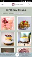 Name and Photo on Cake Poster