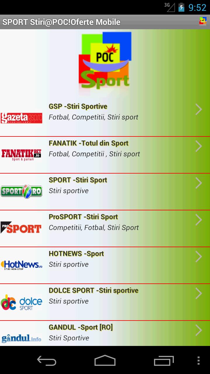 Sport Stiri Poc Oferte For Android Apk Download