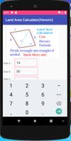 Land Area Calculator Herons captura de pantalla 1