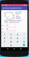 Land Area Calculator Herons capture d'écran 1