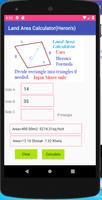Land Area Calculator Herons capture d'écran 2