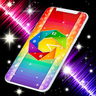 Rainbow Clock HD Wallpapers icône