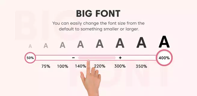 Big Font : Font Size, Launcher