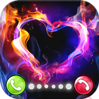 Heart Color Call - Heart Video Ringtone-icoon