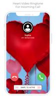 Heart Color Call - Heart Video Ringtone تصوير الشاشة 1