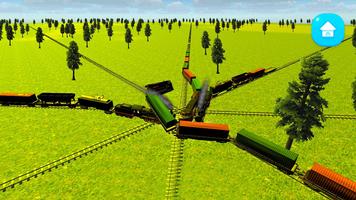 Crash of Trains Railroad Sim capture d'écran 2