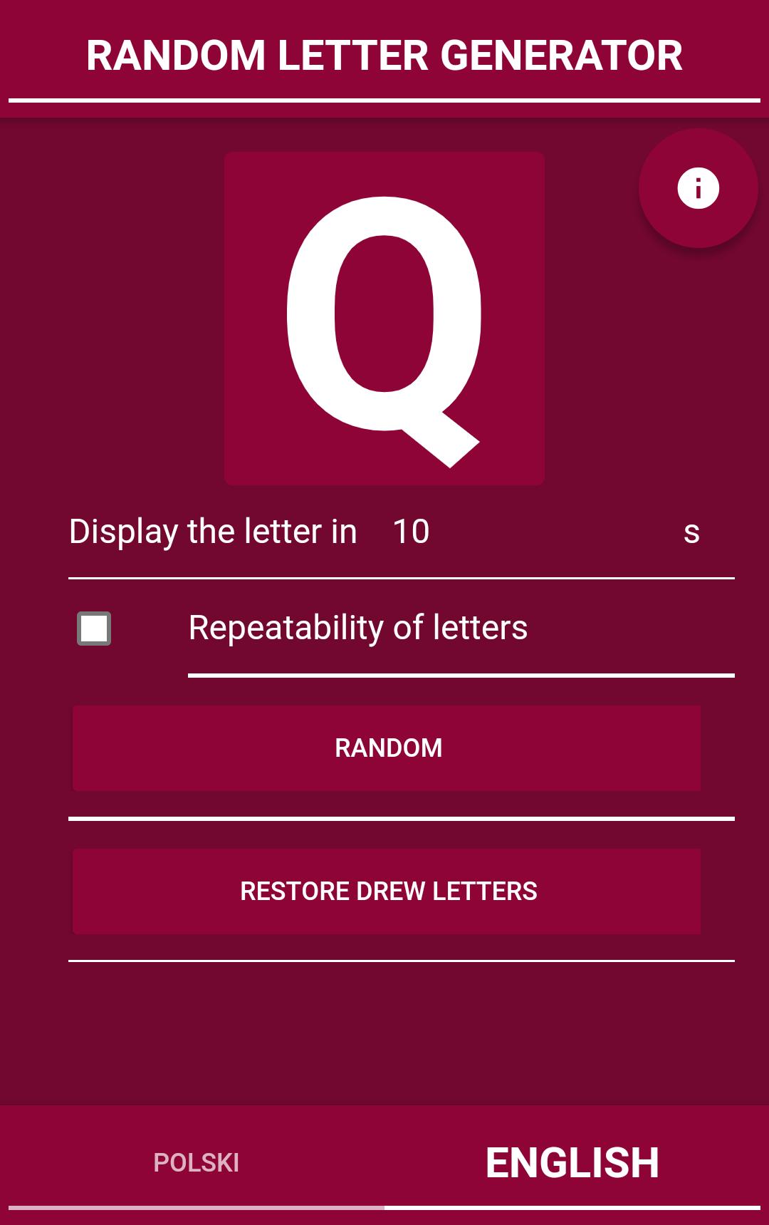 Random Letter Generator For Android Apk Download