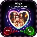 Heart Caller Screen - Phone Color Call Screen icône
