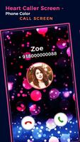 Heart Caller Screen - Phone Color Call Screen Affiche