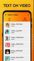 Add Text to Video, Write on Videos الملصق